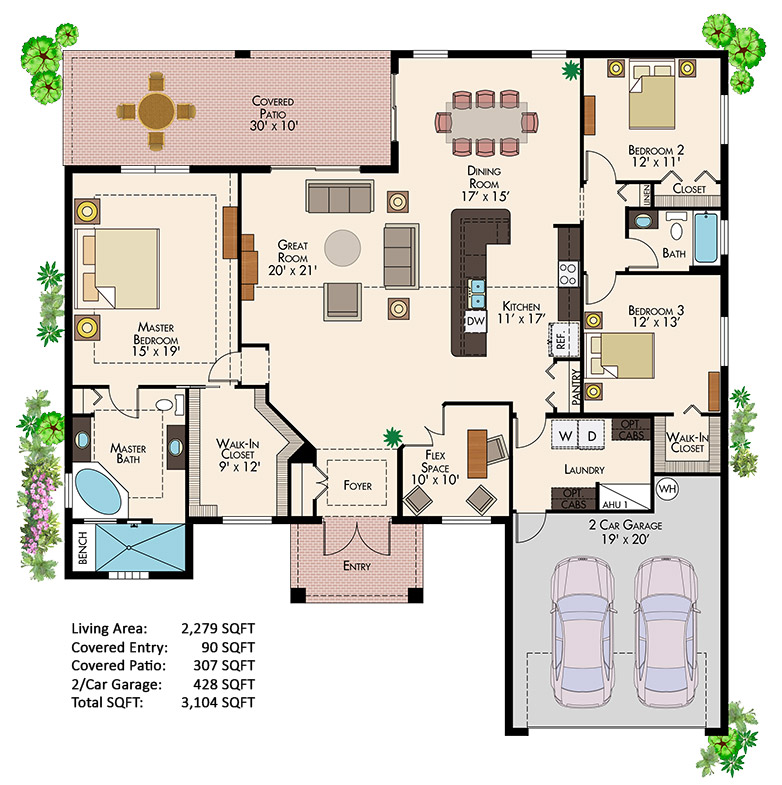 Florida Custom Home Model : The Sage by RJM